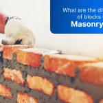 What are the different types of blocks used in masonry work?