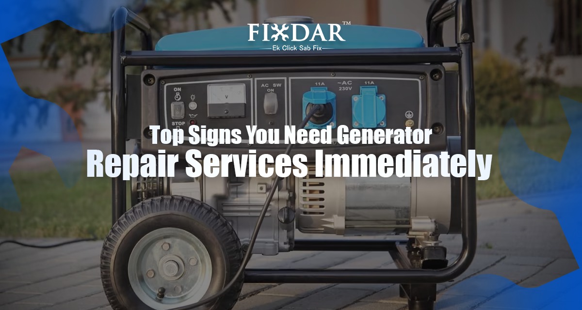 Top Signs You Need Generator Repair Services Immediately
