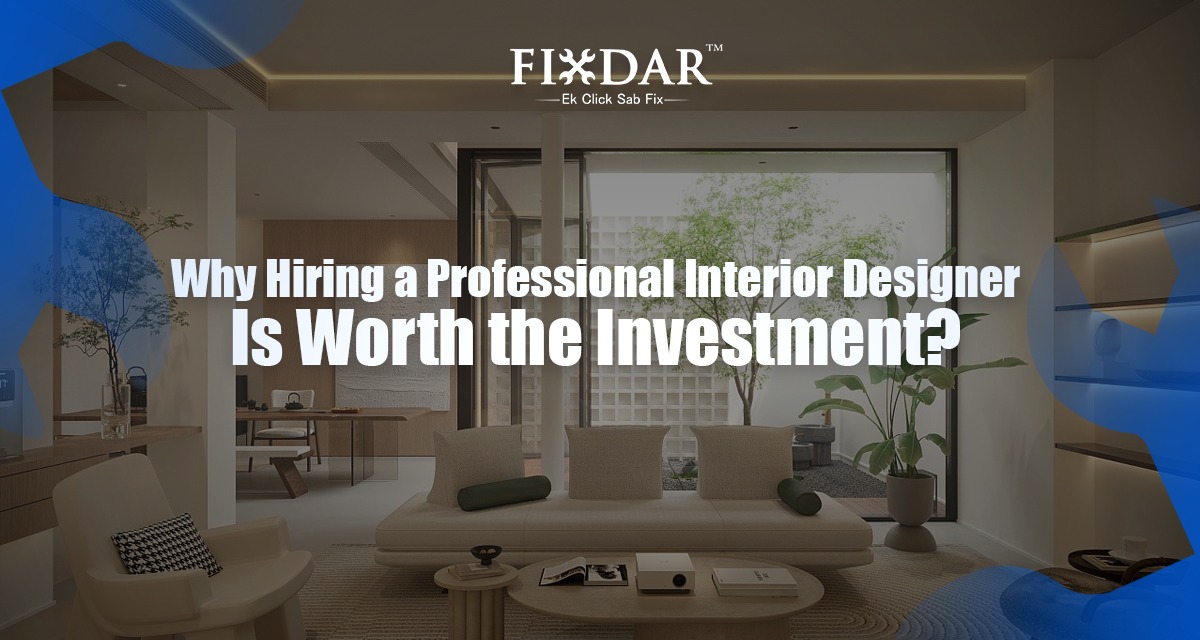 Why Hiring A Professional Interior Designer Is Worth The Investment?