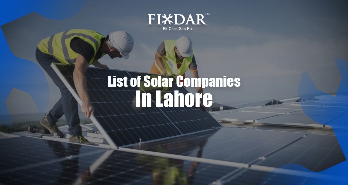 List of Solar Companies In Lahore