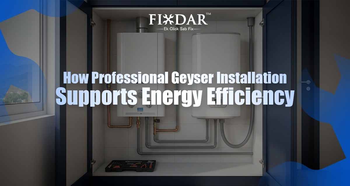 How Professional Geyser Installation Supports Energy Efficiency