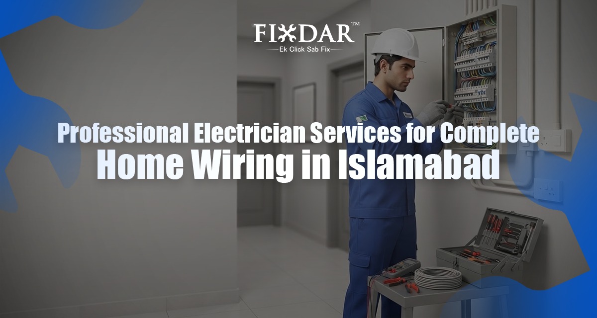 Professional Electrician Services For Complete Home Wiring In Islamabad